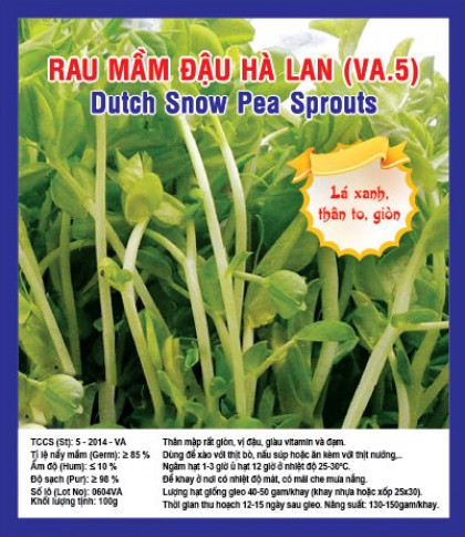 Rau mầm đậu Hà Lan - Việt á Seeds - Công Ty TNHH Phát Triển Nông Nghiệp Việt Á